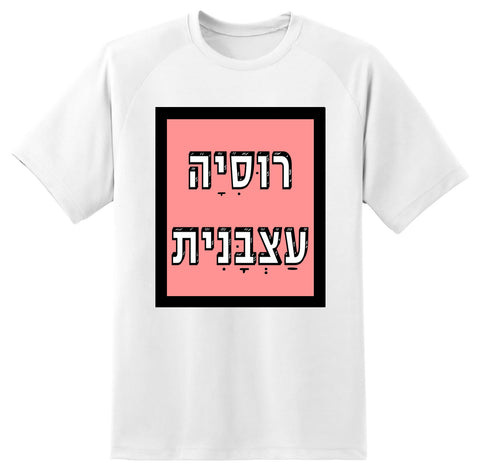 חולצה בעיצוב משפטים - רוּסִיָה עַצְבָּנִית